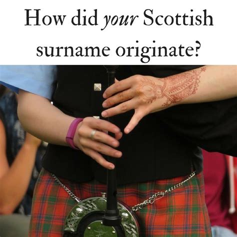Scottish Surnames Meanings And History Scotland