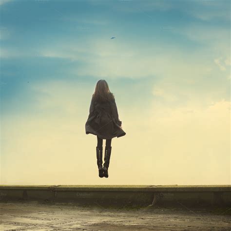 Flying Girl ~ People Photos On Creative Market