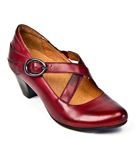 Red Expression Leather Pump Zulily Leather Pumps Shoe Reviews Shoes