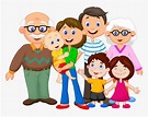 Happy Family Cartoon Png - Clipart Extended Family, Transparent Png ...