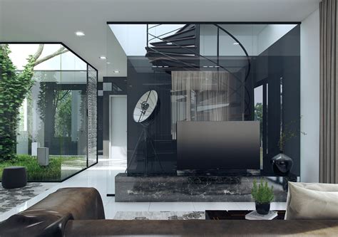 Super Modern Interior Glass Wallsinterior Design Ideas