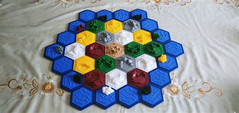Settlers Of Catan Board Game 3d Printed Hand Painted Etsy