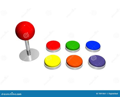 Joystick And Buttons Stock Image Image 7891861