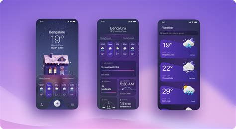 Weather App Ui Design Figma