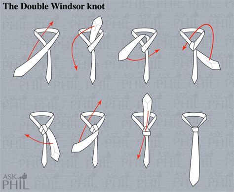How do you tie a half windsor knot with dimple? Image result for double windsor knot | Windsor knot, Double windsor, Double windsor knot