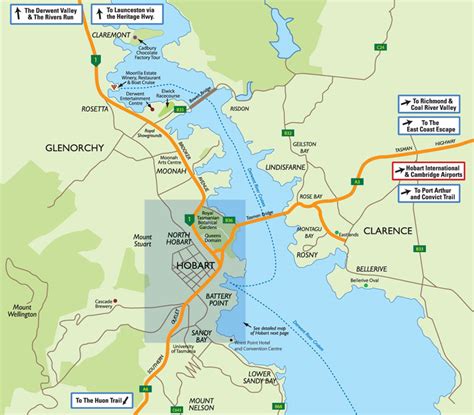 Hobart Map Australia