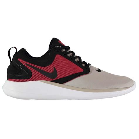 Powerful comfort, pain relief & support. Mens Nike LunarSolo Running Shoes Grey/White/Red, Trainers ...