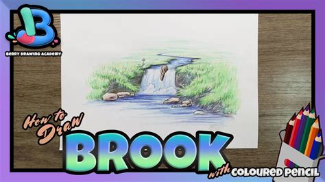 How To Draw A Brook 🏝 Easy Step By Step For Beginners Drawing