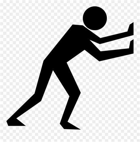 Download Running Man Stick Figure Push Clipart Png Download 36993