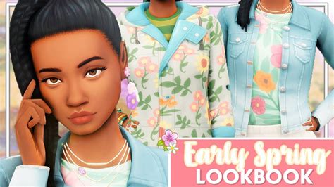 🐇 The Sims 4 Early Spring 🌸🌦️ Lookbook 🌼 Youtube