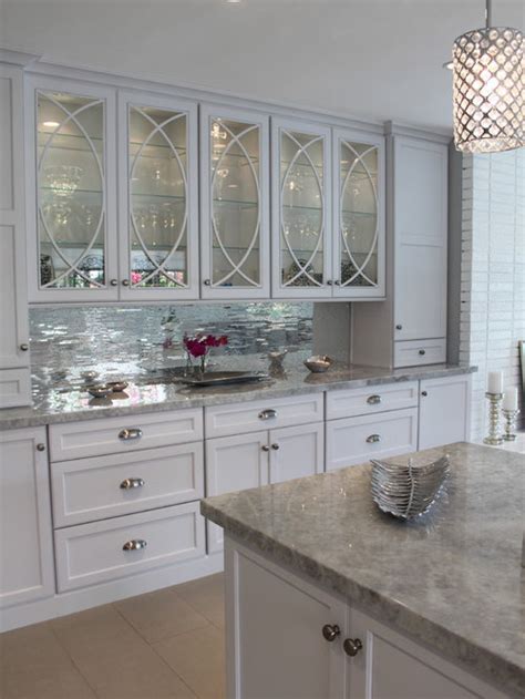 The first sets out the different types of backsplashes. Mirror Tile Backsplash | Houzz