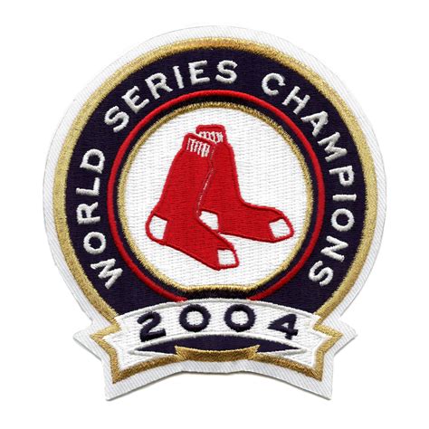 2004 Boston Red Sox Mlb World Series Champions Jersey Patch Patch Collection