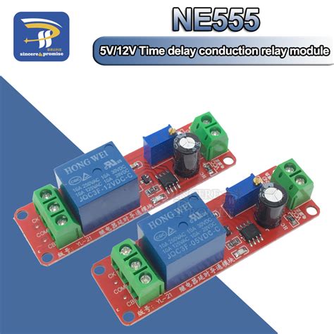 Ne555 Timer Switch Adjustable Module Time Delay Relay Shield Dc 5v