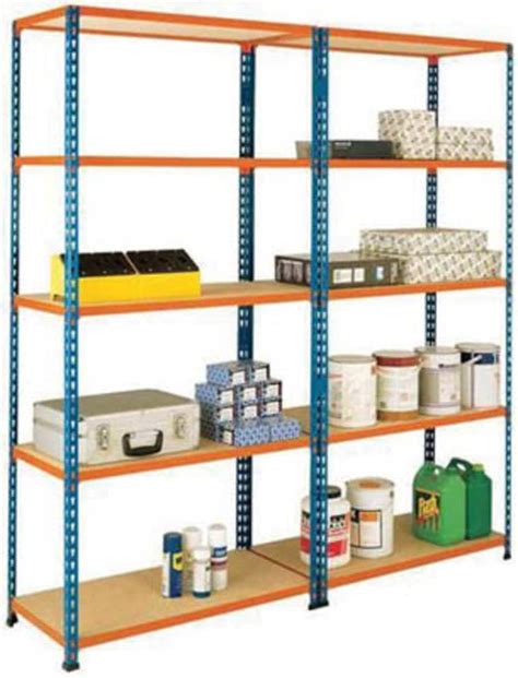 Manutan Medium Duty Shelving Rapid 2 Blueorange Five Shelves
