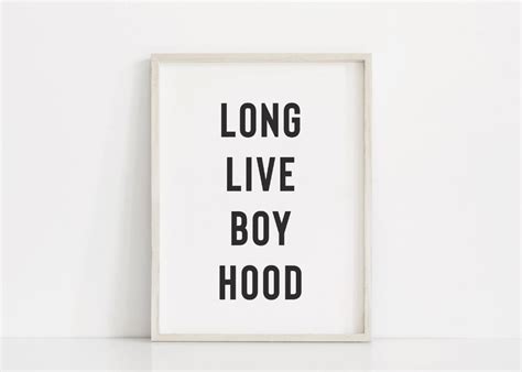 Long Live Boyhood Boys Room Wall Art Boys Playroom Wall Etsy Boys