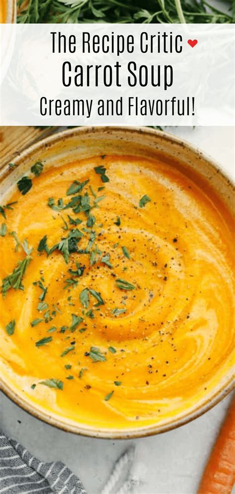 Roasted Carrot Soup Recipe Therecipecritic