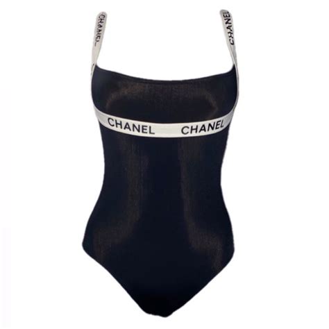 Chanel 1995 Iconic Logo Swimsuit Size 40 This Rare Depop In 2020