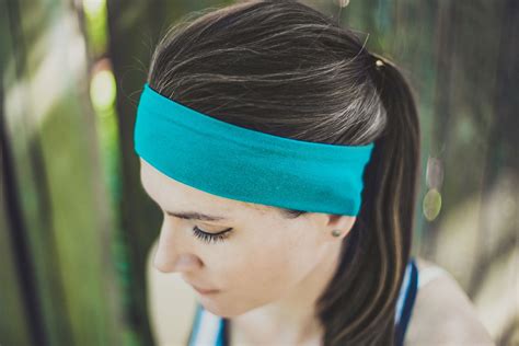 Emerald Headband Soft Cotton And Spandex Blend Workout Headband