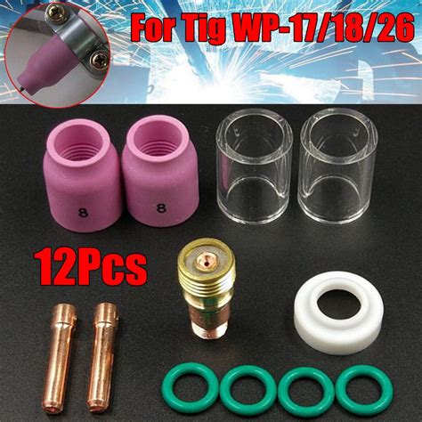 Buy Pcs Tig Welding Torch Stubby Gas Lens Pyrex Glass Cup Kit For