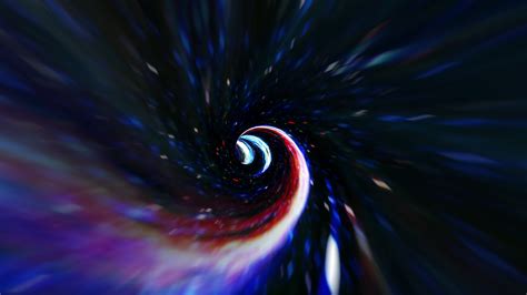 Blue Hyperspace Warp Tunnel Through Time Vortex 4882571 Stock Video At