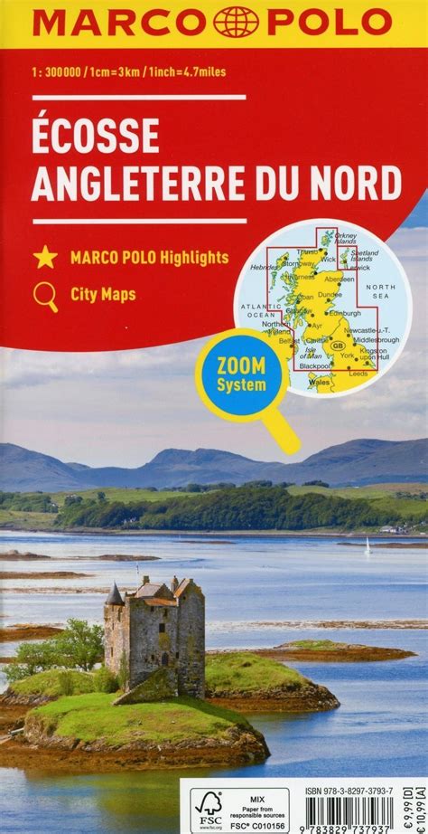 Marco Polo Regionalkarte Schottland England Nord 1300000 Écosse
