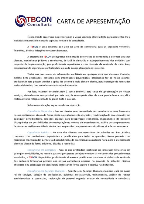 Carta De Apresentação By Tiago Bongiovani Issuu