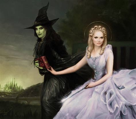 Elphaba Witch Of The Western Fields And Glinda Witch Of The Southern