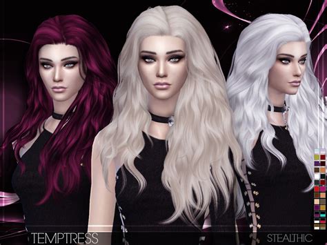 The Sims Resource Stealthic Temptress Female Hair