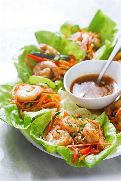 Shrimp Lettuce Wraps Recipe — Eatwell101