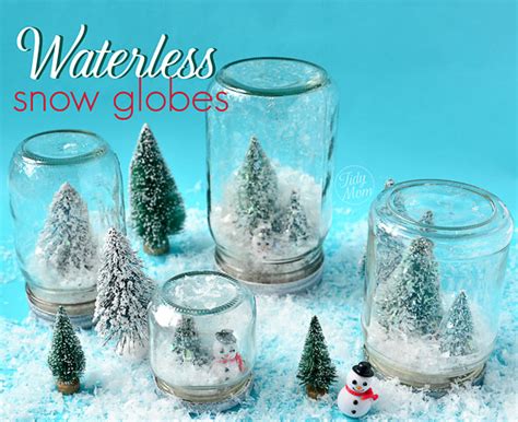 Christmas Craft Diy Waterless Snow Globes Tidymom The Inspired Room