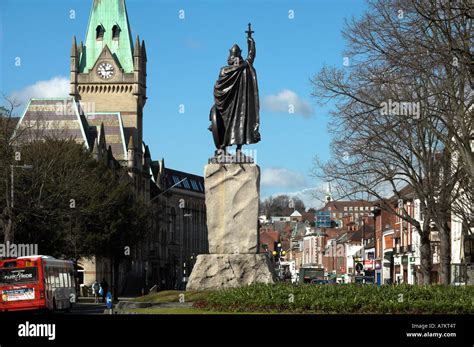 Statue Of King Alfred Winchester Editorial Use Only Stock Photo Alamy