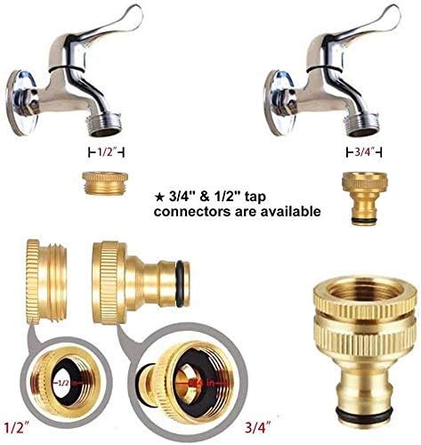 Hydrogarden 4 Pieces Garden Hose Tap Connector 12 Inch And 34 Inch