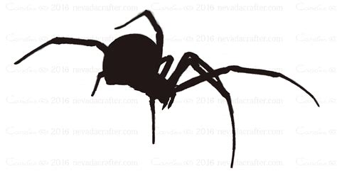 Free Patterns And Ideas Black Widow Spider Silhouette