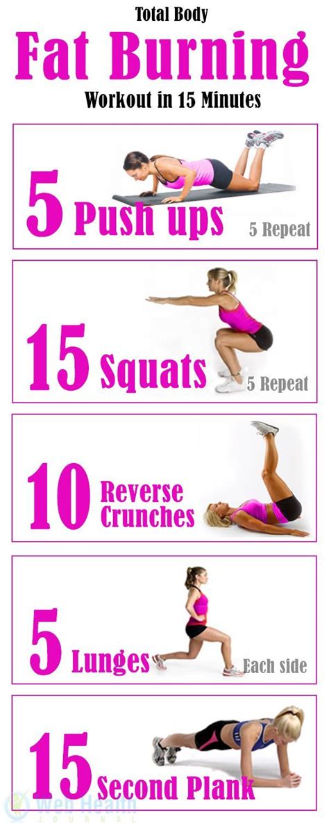 Total Body Fat Burning Workout In 15 Minutes Fat Burning Workout