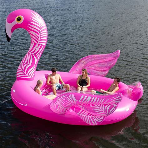 6 Person Inflatable Party Island Sams Club Giant Flamingo Pool Float Flamingo Pool Float
