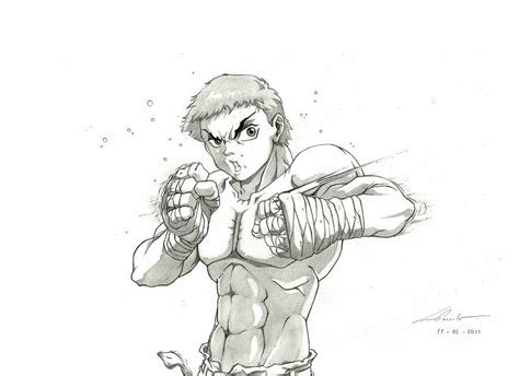 Baki The Grappler Art Anime Fight Anime Comics Comic Art