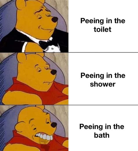 Peeing In The Toilet Peeing In The Shower Peeing In The Bath