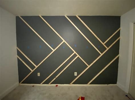 Diy Geometric Accent Wall