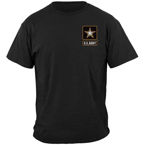 Army Strong Black T Shirt Military Republic