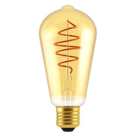Golden Edison Light Bulb Led St64 Elani Lighting