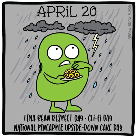 April 20 Every Year Lima Bean Respect Day Cli Fi Climate Fiction