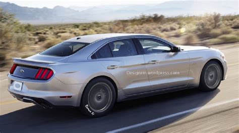 2015 Ford Mustang Gets New Four Door Rendering Autoevolution