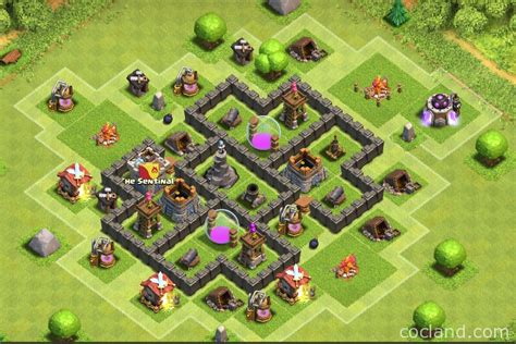 Clash Of Clans Th5 Base Layout - Clockwork: Farming Base Layout for TH5 | Clash of Clans Land