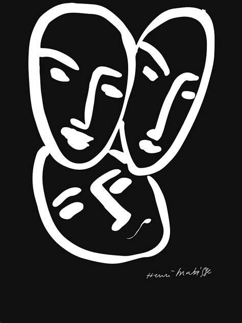 Large decoration with masks henri matisse for kids. "Henri Matisse. Apollinaire, Matisse, Rouveyre (Trois ...