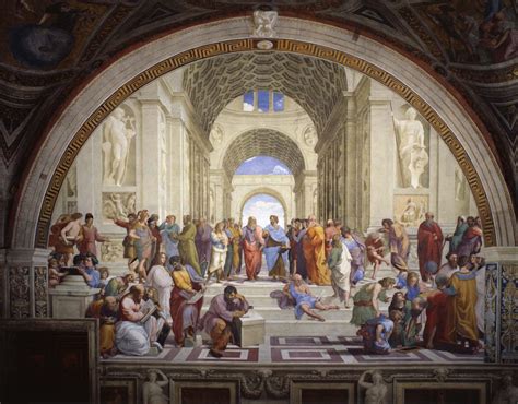 Sdraiato sui gradini è diogene, denominato il cinico. Scuola di Atene