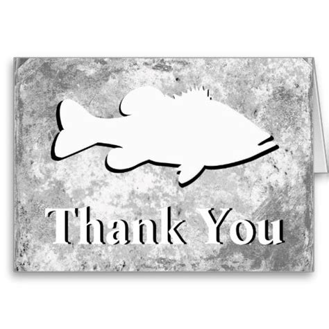 Bass Fishing You Thank Thank You Card Zazzle Thank You Greeting