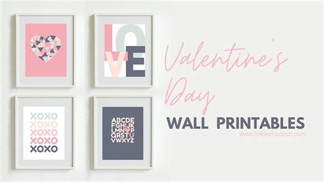 Valentines Day Wall Art Free Printable