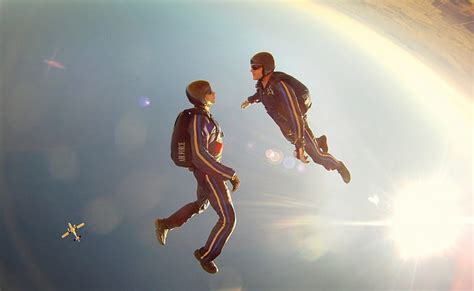 Royalty Free Photo Two Person Facing Each Other While Skydiving Pickpik