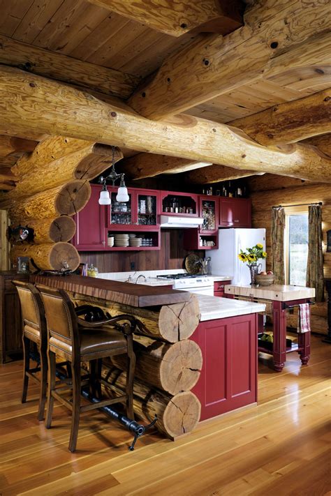 Rustic Kitchens Log Cabin Kitchen Chipgarry