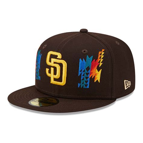 Official New Era Southwestern San Diego Padres Brown 59fifty Fitted Cap